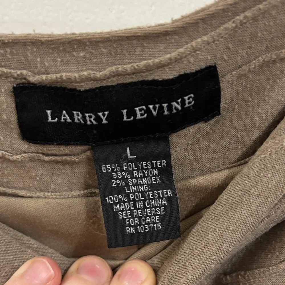 Larry Levine Tan Textured Boho Midi Skirt - Picture 4 of 6
